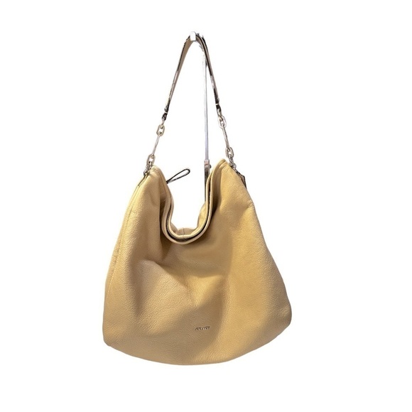 Coach 27858 Madison Pebbled Leather Hobo Handbag in Golden Tan - Picture 1 of 11